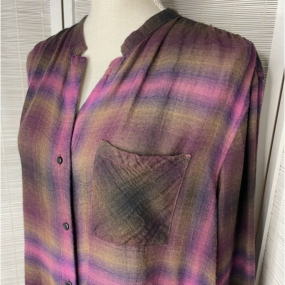 Pendleton Plaid Lightweight Button-Down Shirt Multicolor Size L - Picture 2 of 8